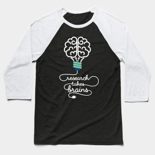 'Research Takes Brains' Autism Awareness Shirt Baseball T-Shirt